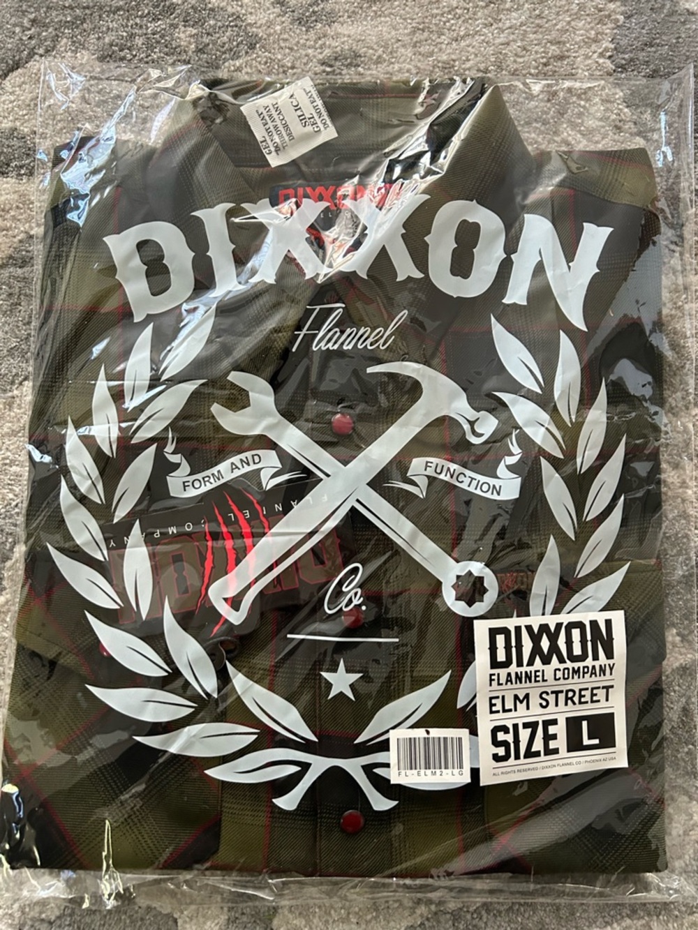 DIXXON Elm Street Plaid Flannel - Green & Red